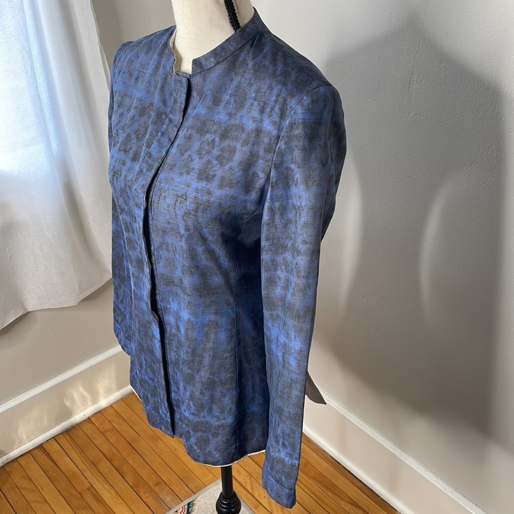Giorgio Armani Cotton and linen shirt blazer - Picture 2 of 10